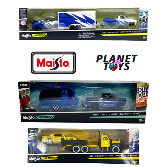 Maisto Design 1:64 Tow & Go/ Team Hauler