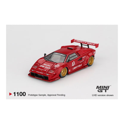 Mini GT 1:64 Lamborghini Countach LB-WORKS – Red #1100