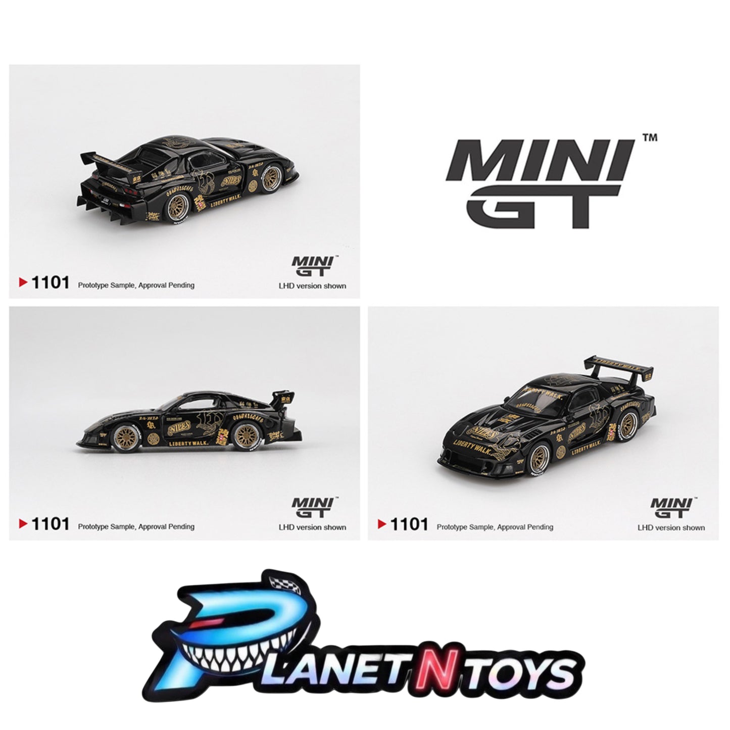 Mini GT 1:64 MAZDA RX-7 LB-Super Silhouette FD-NILES – Black #1101