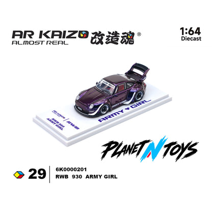 Almost Real 1:64 KAIZO RWB 993 Army Girl Special Edition – Candy Purple