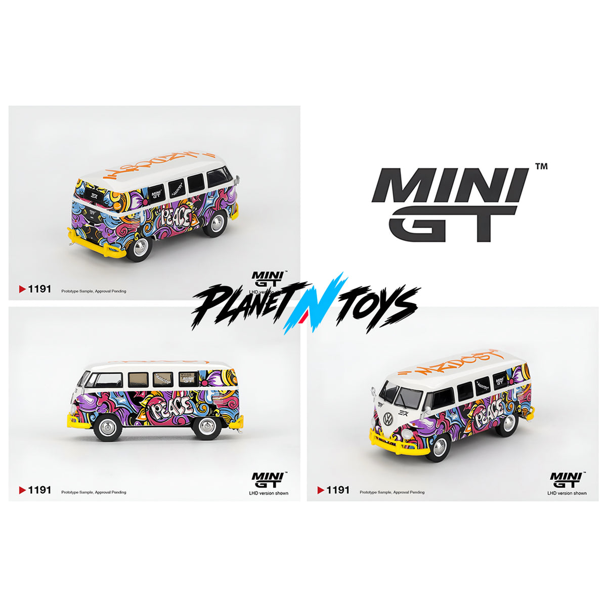 Mini GT 1:64 Volkswagen T1 Microbus Mizu Design