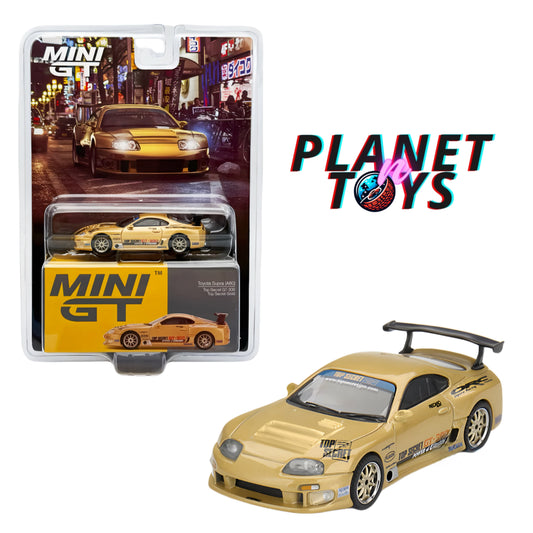 Mini GT 1:64 Toyota Supra (A80) Top Secret GT-300 Top Secret Gold #961
