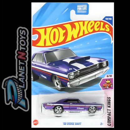 Hot Wheels Dodge Mainline American Power 1:64 Diecast Assorted (charger, Hellcat, Challenger, viper, van, Dart) Muscle Cars