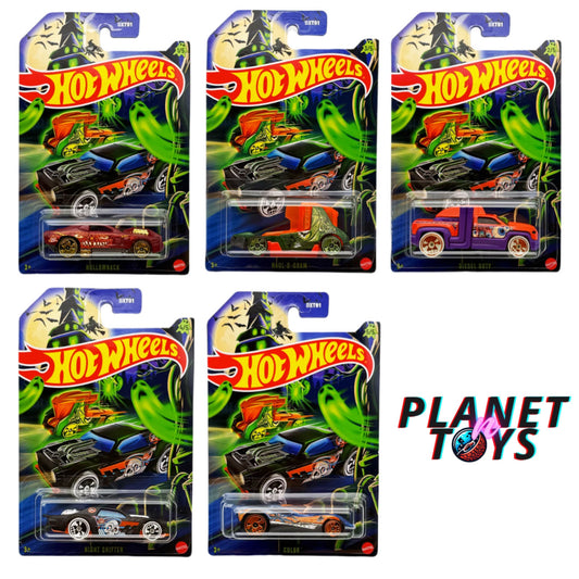 Hot Wheels 2025 Halloween 5 Cars Set