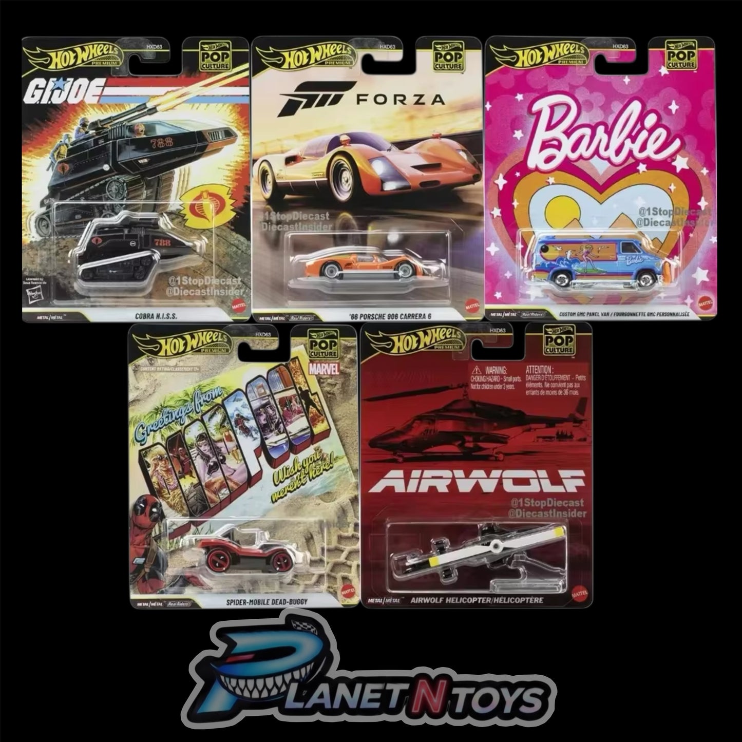Hot Wheels Premium Pop Culture 1:64 Assorted Diecast