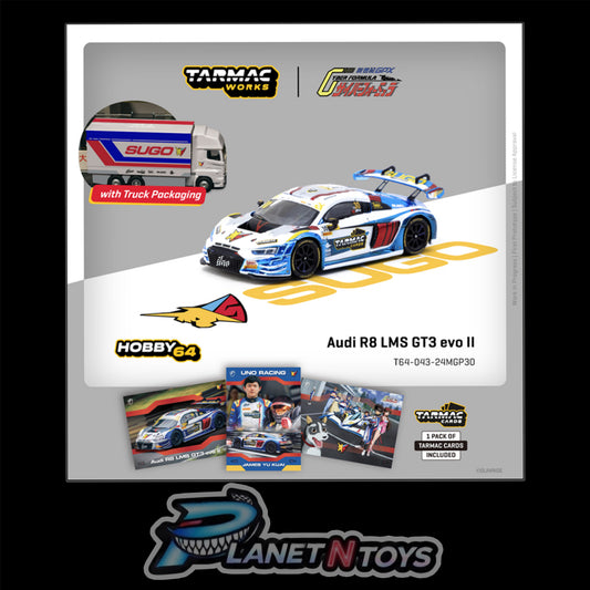 Tarmac Works 1:64 Audi R8 LMS GT3 evo II Sugo – Macau GT Cup – FIA GT World Cup 2024 Uno Racing James Yu – Hobby64 & Tarmac Cards