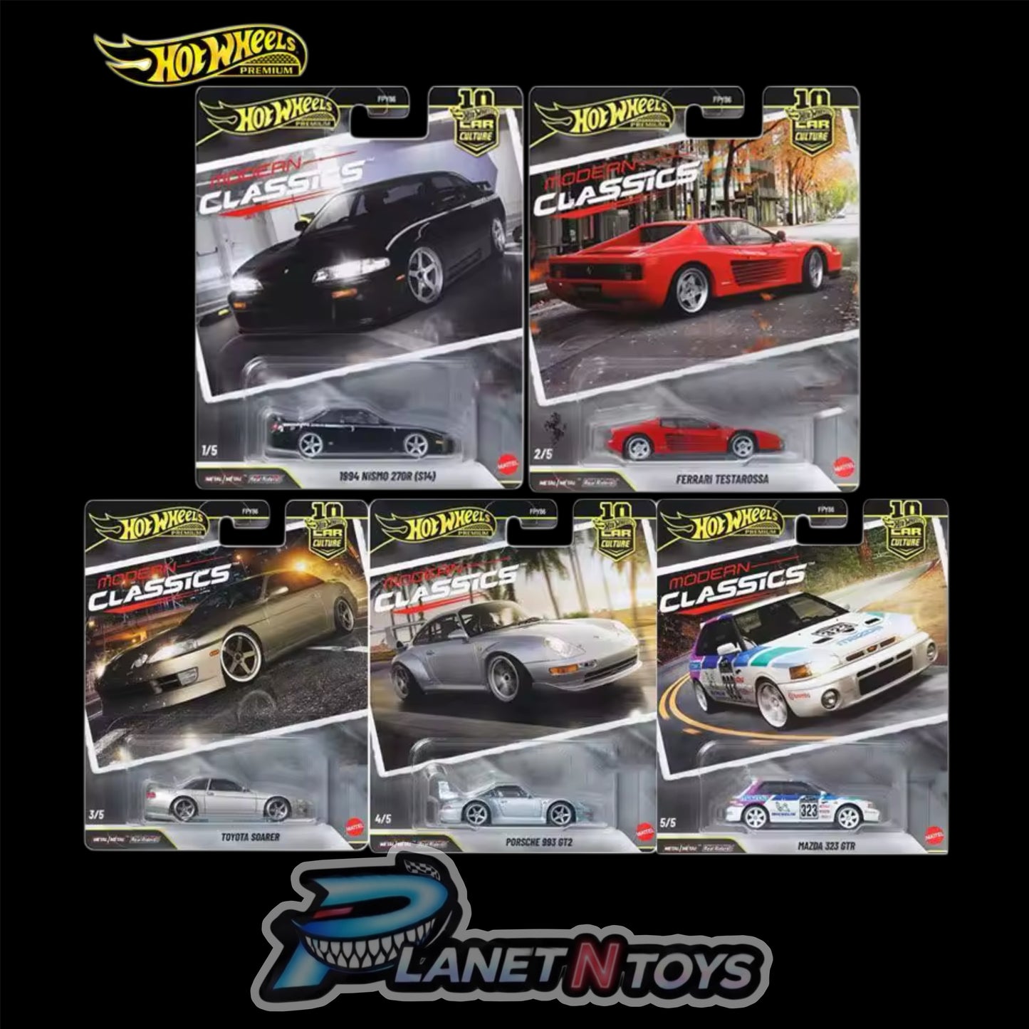 Hot Wheels Car Culture Premium Sets Assorted 1:64 Variety Diecast