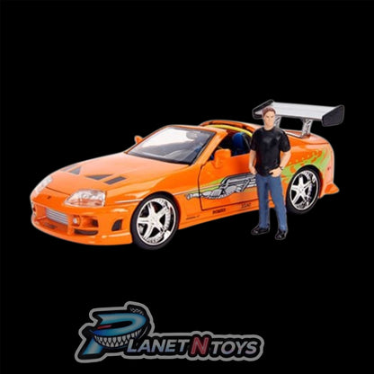 Hollywood Rides Fast and the Furious Toyota Supra 1:24 Scale Die-Cast Metal Vehicle with Brian Figure