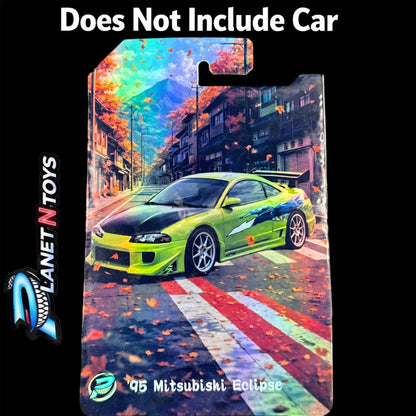 I Put the CARD You Put the Car - Customs Cards Background to attach any 1:64 Diecast Car Made by Planet N Toys