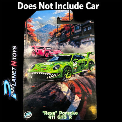 I Put the CARD You Put the Car - Customs Cards Background to attach any 1:64 Diecast Car Made by Planet N Toys