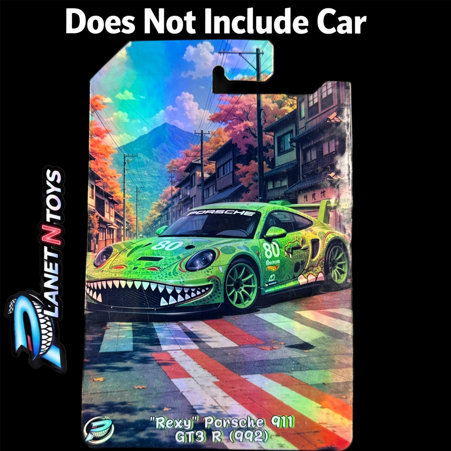 I Put the CARD You Put the Car - Customs Cards Background to attach any 1:64 Diecast Car Made by Planet N Toys