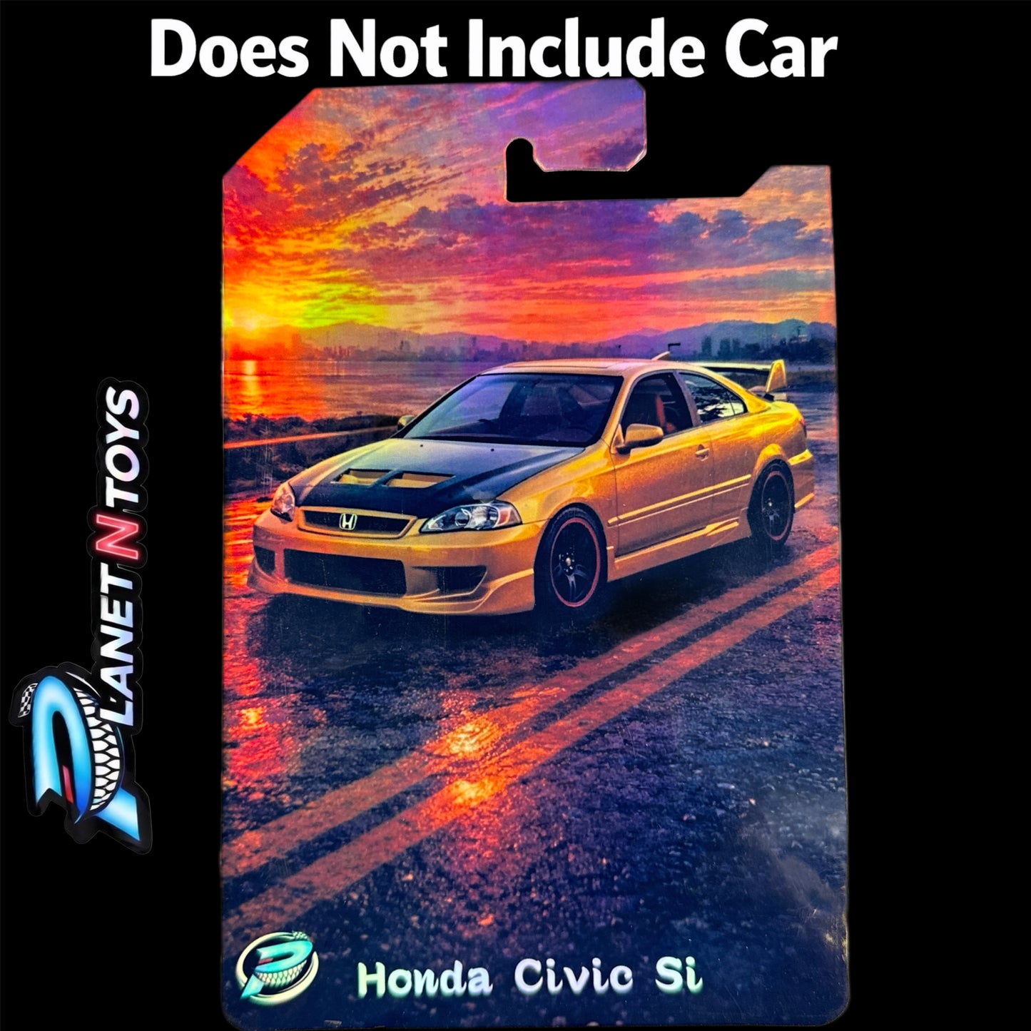 I Put the CARD You Put the Car - Customs Cards Background to attach any 1:64 Diecast Car Made by Planet N Toys