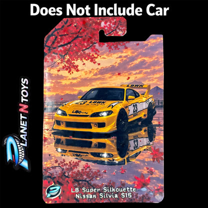 I Put the CARD You Put the Car - Customs Cards Background to attach any 1:64 Diecast Car Made by Planet N Toys