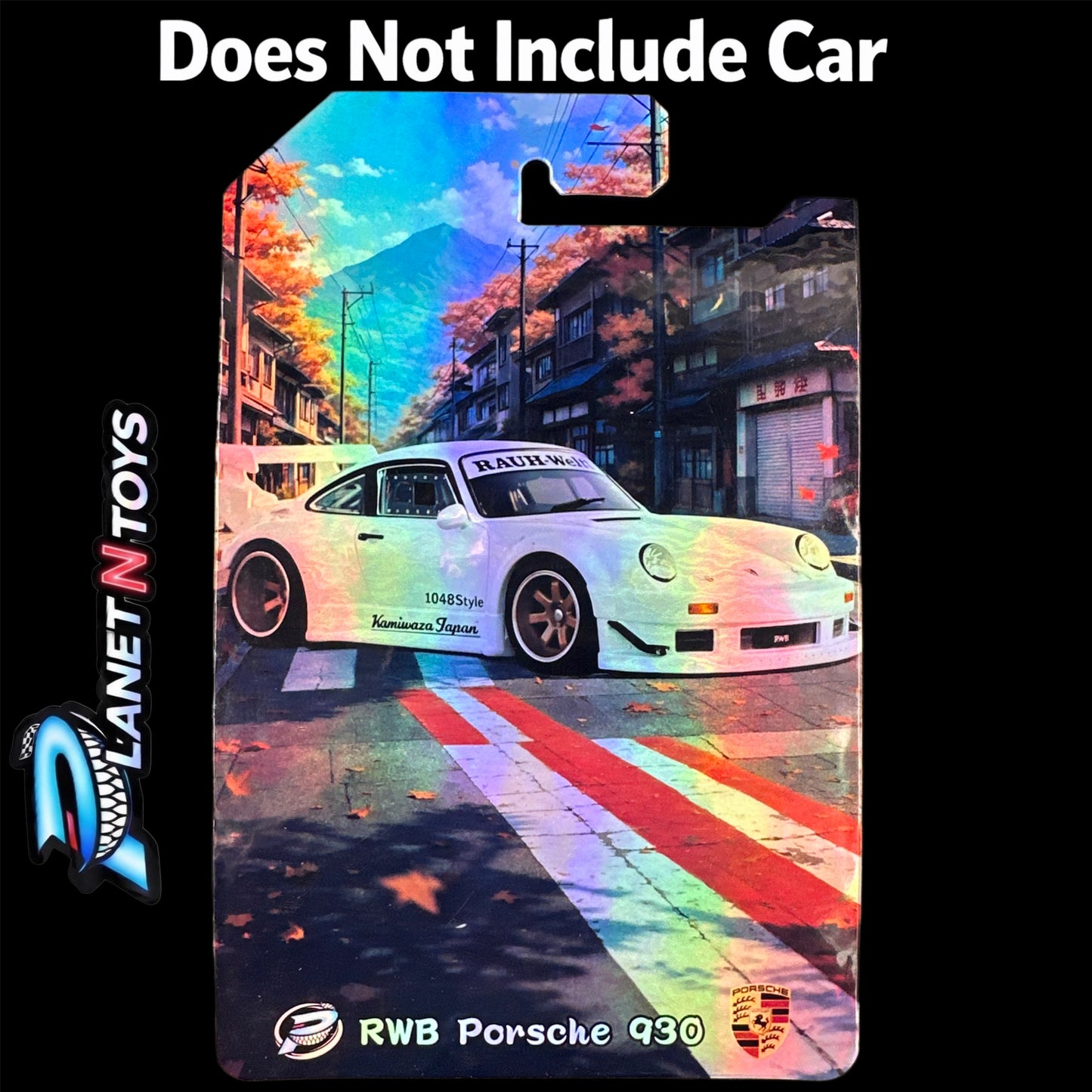 I Put the CARD You Put the Car - Customs Cards Background to attach any 1:64 Diecast Car Made by Planet N Toys