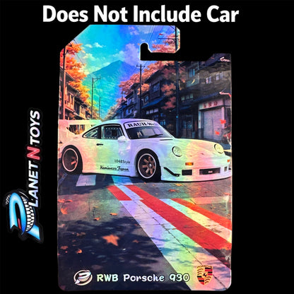I Put the CARD You Put the Car - Customs Cards Background to attach any 1:64 Diecast Car Made by Planet N Toys