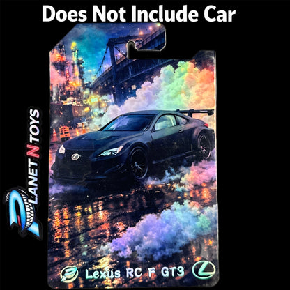 I Put the CARD You Put the Car - Customs Cards Background to attach any 1:64 Diecast Car Made by Planet N Toys