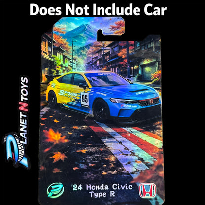 I Put the CARD You Put the Car - Customs Cards Background to attach any 1:64 Diecast Car Made by Planet N Toys