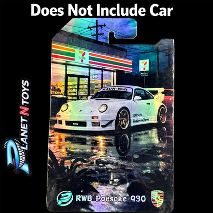 I Put the CARD You Put the Car - Customs Cards Background to attach any 1:64 Diecast Car Made by Planet N Toys