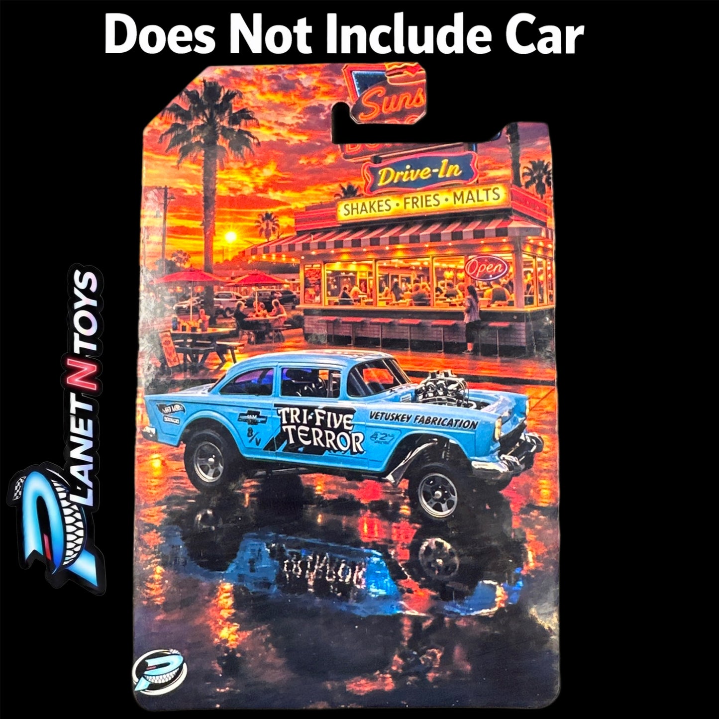 I Put the CARD You Put the Car - Customs Cards Background to attach any 1:64 Diecast Car Made by Planet N Toys