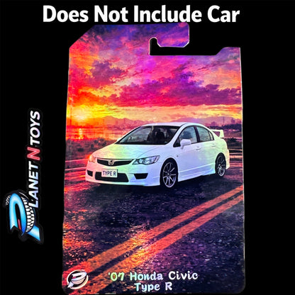 I Put the CARD You Put the Car - Customs Cards Background to attach any 1:64 Diecast Car Made by Planet N Toys