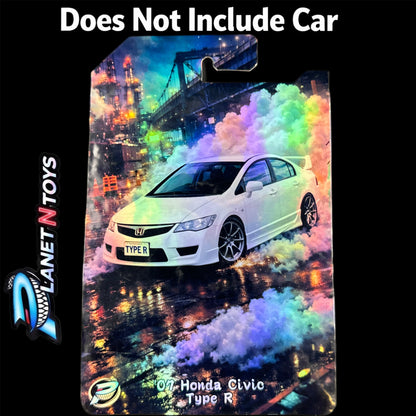 I Put the CARD You Put the Car - Customs Cards Background to attach any 1:64 Diecast Car Made by Planet N Toys