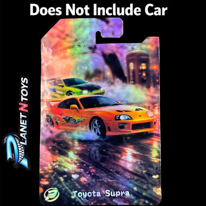 I Put the CARD You Put the Car - Customs Cards Background to attach any 1:64 Diecast Car Made by Planet N Toys