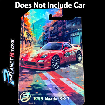 I Put the CARD You Put the Car - Customs Cards Background to attach any 1:64 Diecast Car Made by Planet N Toys