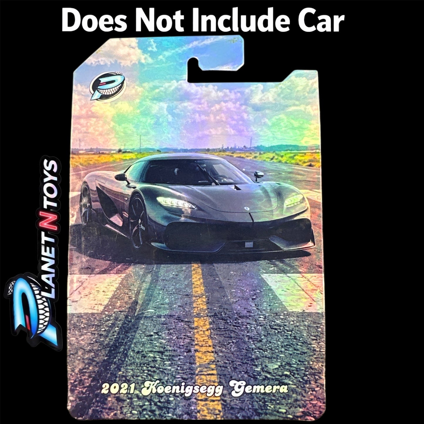 I Put the CARD You Put the Car - Customs Cards Background to attach any 1:64 Diecast Car Made by Planet N Toys