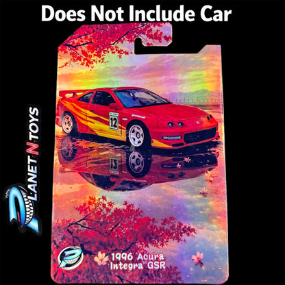 I Put the CARD You Put the Car - Customs Cards Background to attach any 1:64 Diecast Car Made by Planet N Toys