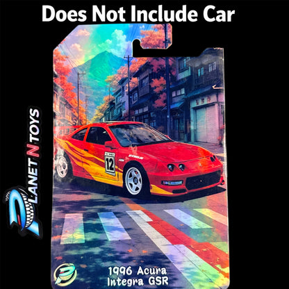 I Put the CARD You Put the Car - Customs Cards Background to attach any 1:64 Diecast Car Made by Planet N Toys