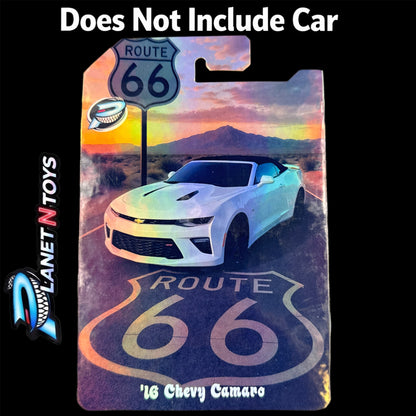 I Put the CARD You Put the Car - Customs Cards Background to attach any 1:64 Diecast Car Made by Planet N Toys