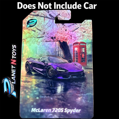 I Put the CARD You Put the Car - Customs Cards Background to attach any 1:64 Diecast Car Made by Planet N Toys