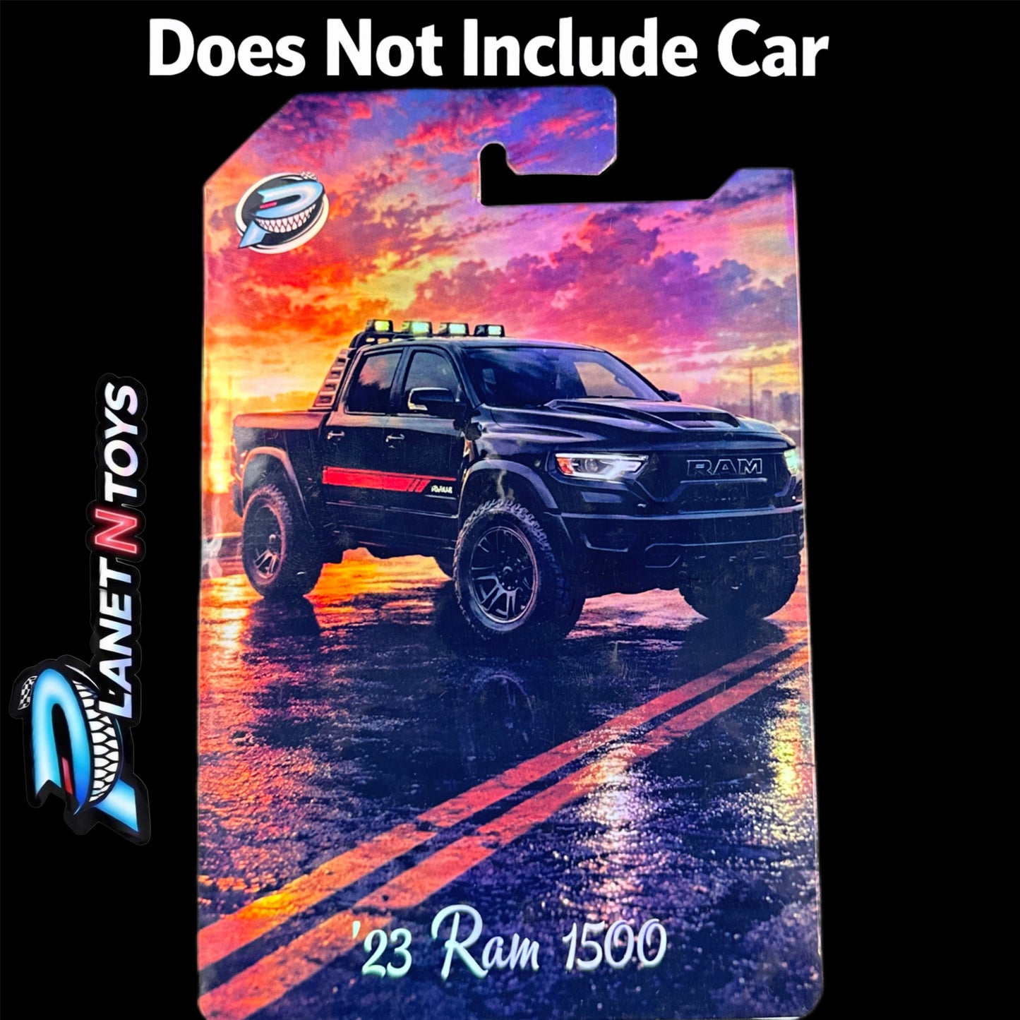 I Put the CARD You Put the Car - Customs Cards Background to attach any 1:64 Diecast Car Made by Planet N Toys