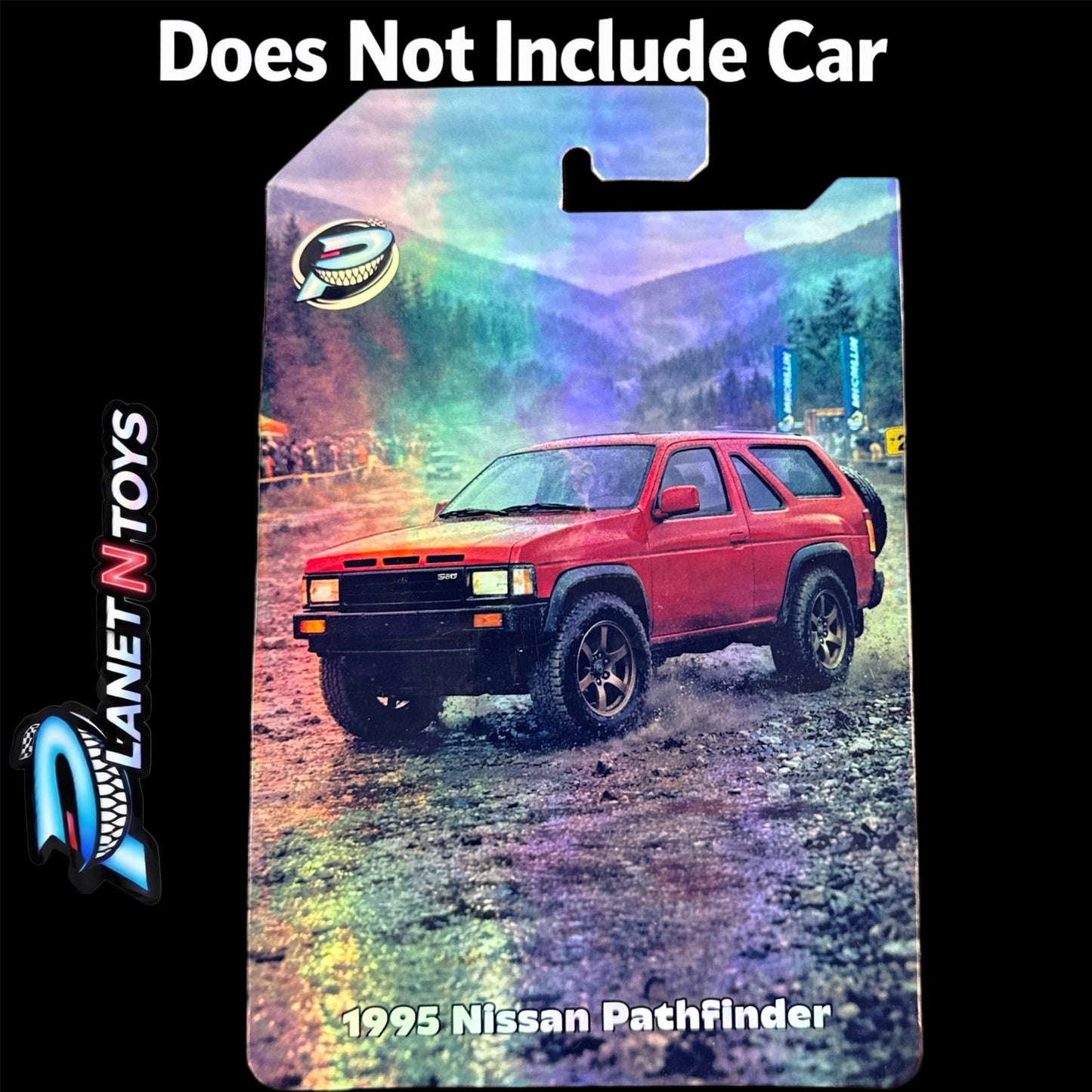 I Put the CARD You Put the Car - Customs Cards Background to attach any 1:64 Diecast Car Made by Planet N Toys