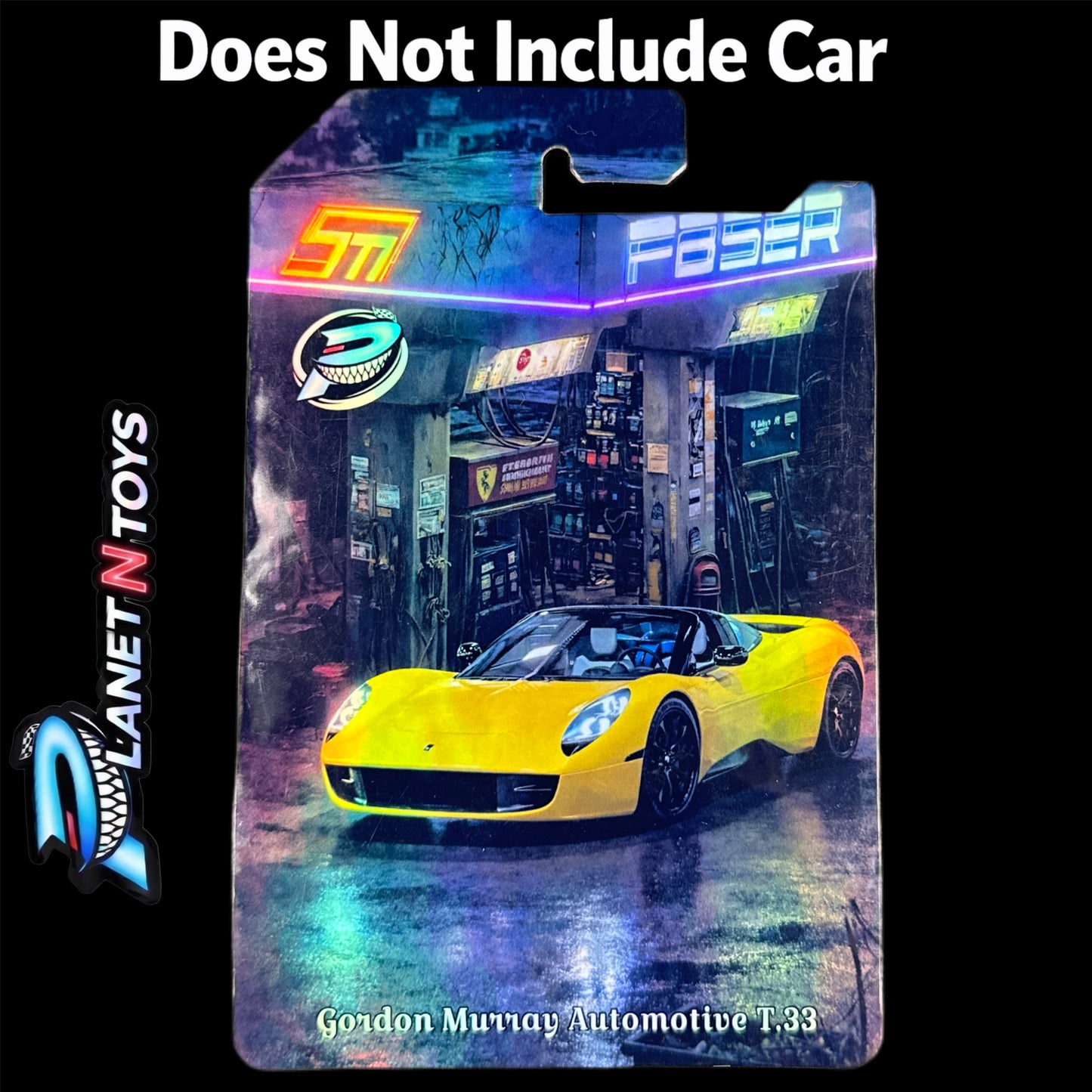 I Put the CARD You Put the Car - Customs Cards Background to attach any 1:64 Diecast Car Made by Planet N Toys