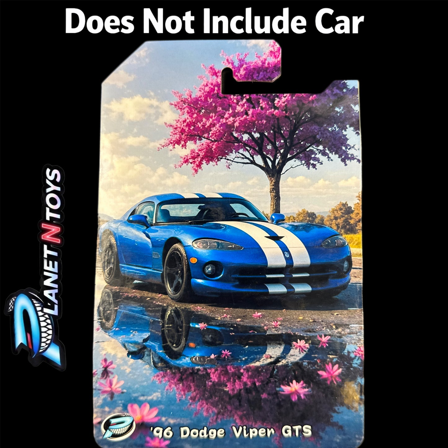 I Put the CARD You Put the Car - Customs Cards Background to attach any 1:64 Diecast Car Made by Planet N Toys