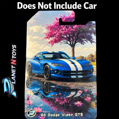 I Put the CARD You Put the Car - Customs Cards Background to attach any 1:64 Diecast Car Made by Planet N Toys