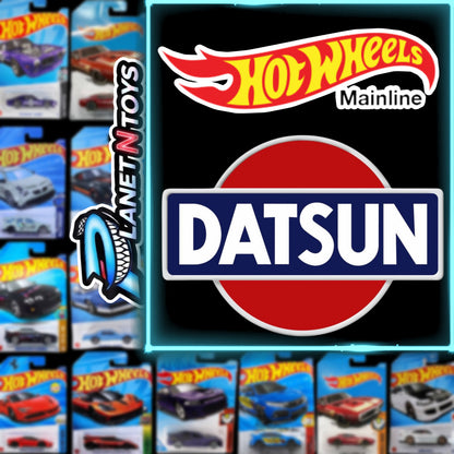Hot Wheels Datsun Mainline Diecast Cars (Assorted 1:64 sunny truck, 240z,japan)