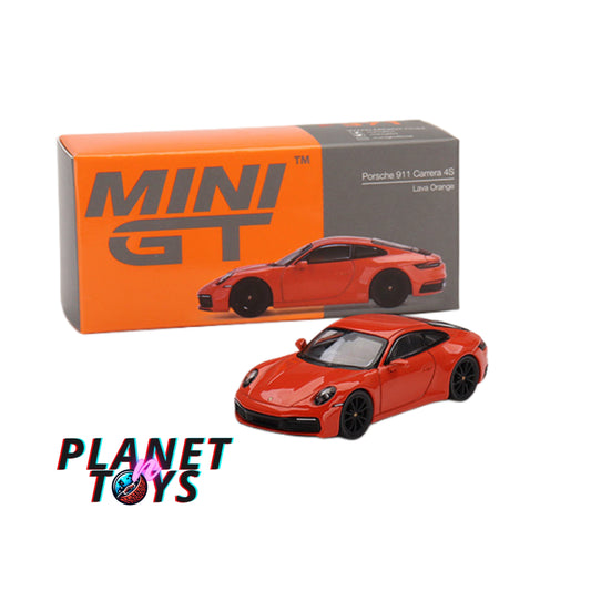 Mini GT Porsche 911 (992) Carrera 4S Lava Orange