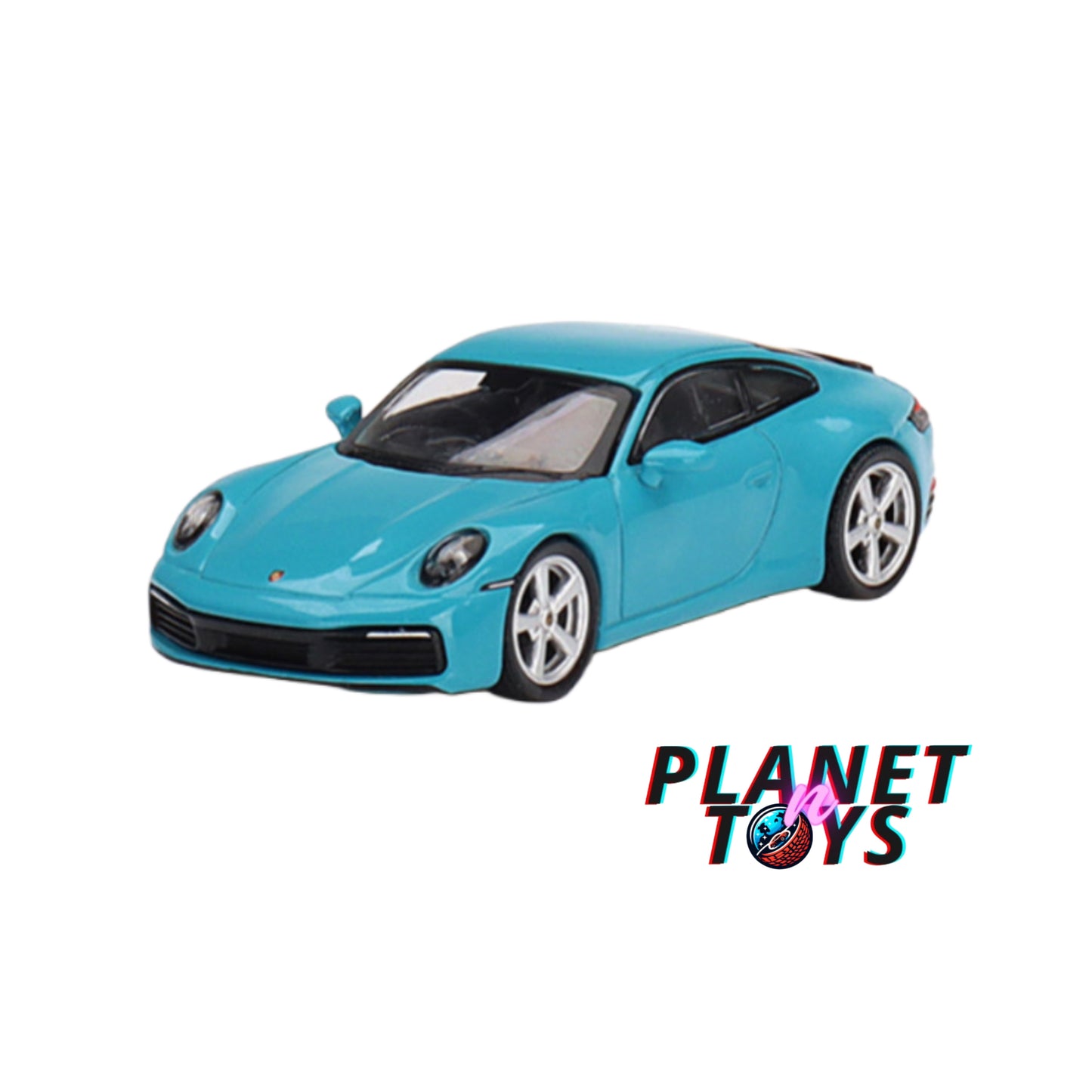 Mini GT Porsche 911 (992) Carrera S Miami Blue