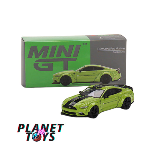 Mini GT LB-Works Ford Mustang Grabber Lime