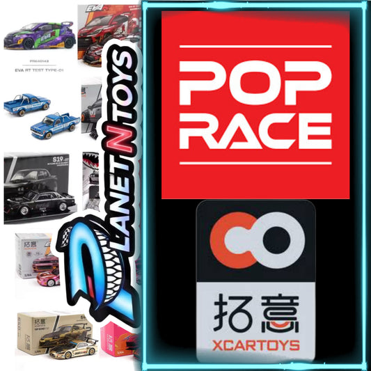 Pop Racer Assorted Models 1:64 Diecast Cars Ultra High-End Removable Parts