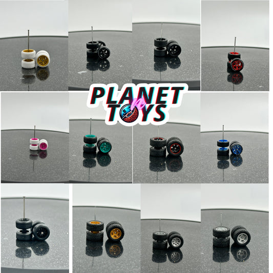 Rubber Wheels for Diecast Scale 1/64