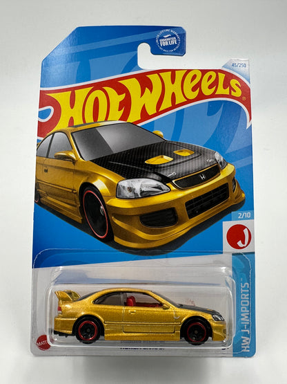Hot Wheels Honda Mainline Diecast Cars (Assorted 1:64 Civic, Prelude, CR-X)