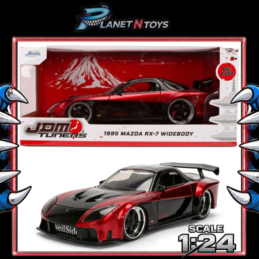 Jada JDM Tuners 1995 Mazda RX-7 Widebody 1:24 Scale Die-Cast Metal Vehicle