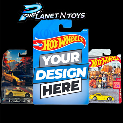 Custom Made Diecast 1:64 + Protector Case Hot wheels for any occasion