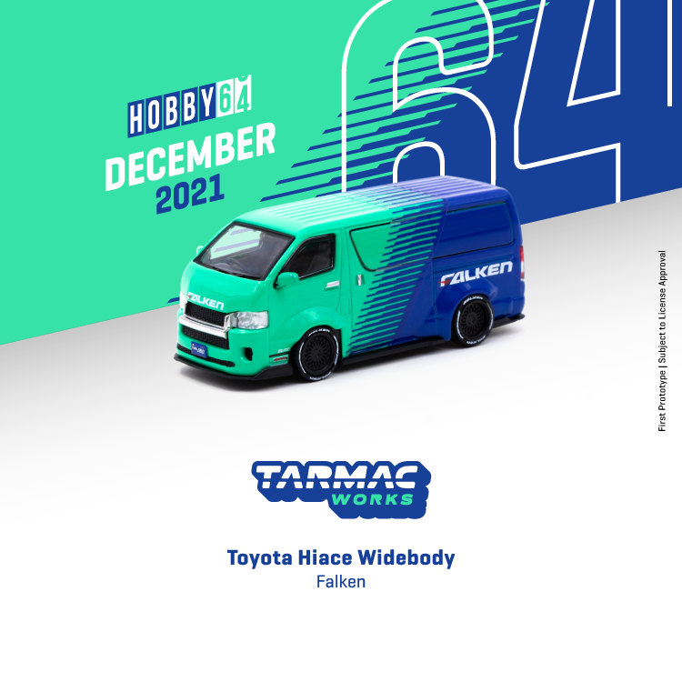 Tarmac Works 1:64 Toyota Hiace Widebody (Falken) T64-038-FAL