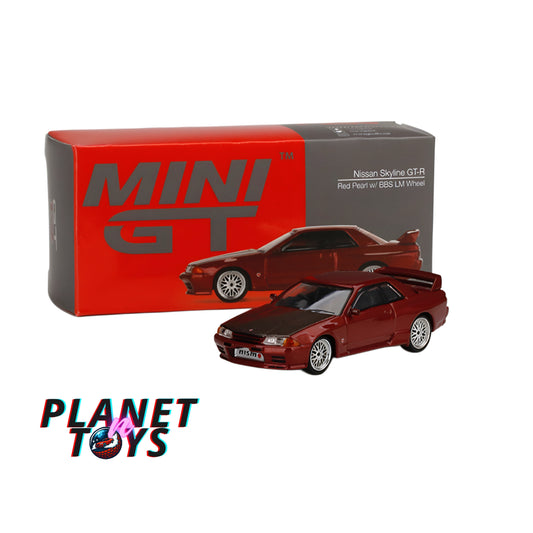 Mini GT Nissan Skyline GT-R (R32) Red Pearl w/ BBS LM Wheel