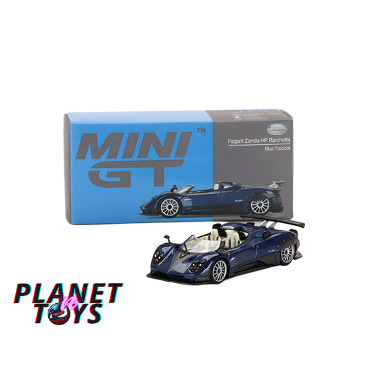 Mini GT Pagani Zonda HP Barchetta Blue Tricolore