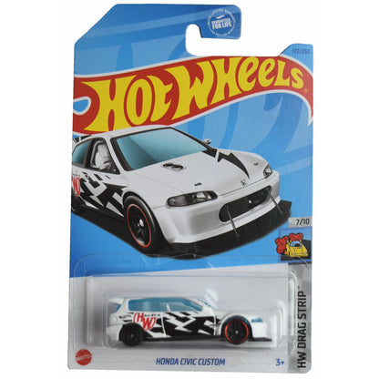 Hot Wheels Honda Mainline Diecast Cars (Assorted 1:64 Civic, Prelude, CR-X)